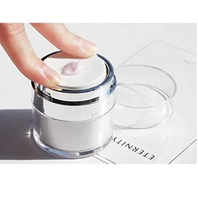 Lotion Face Cream Dispenser, Airless Travel Lotion Jar with Lid for Thick Moisturizer Skincare Cream